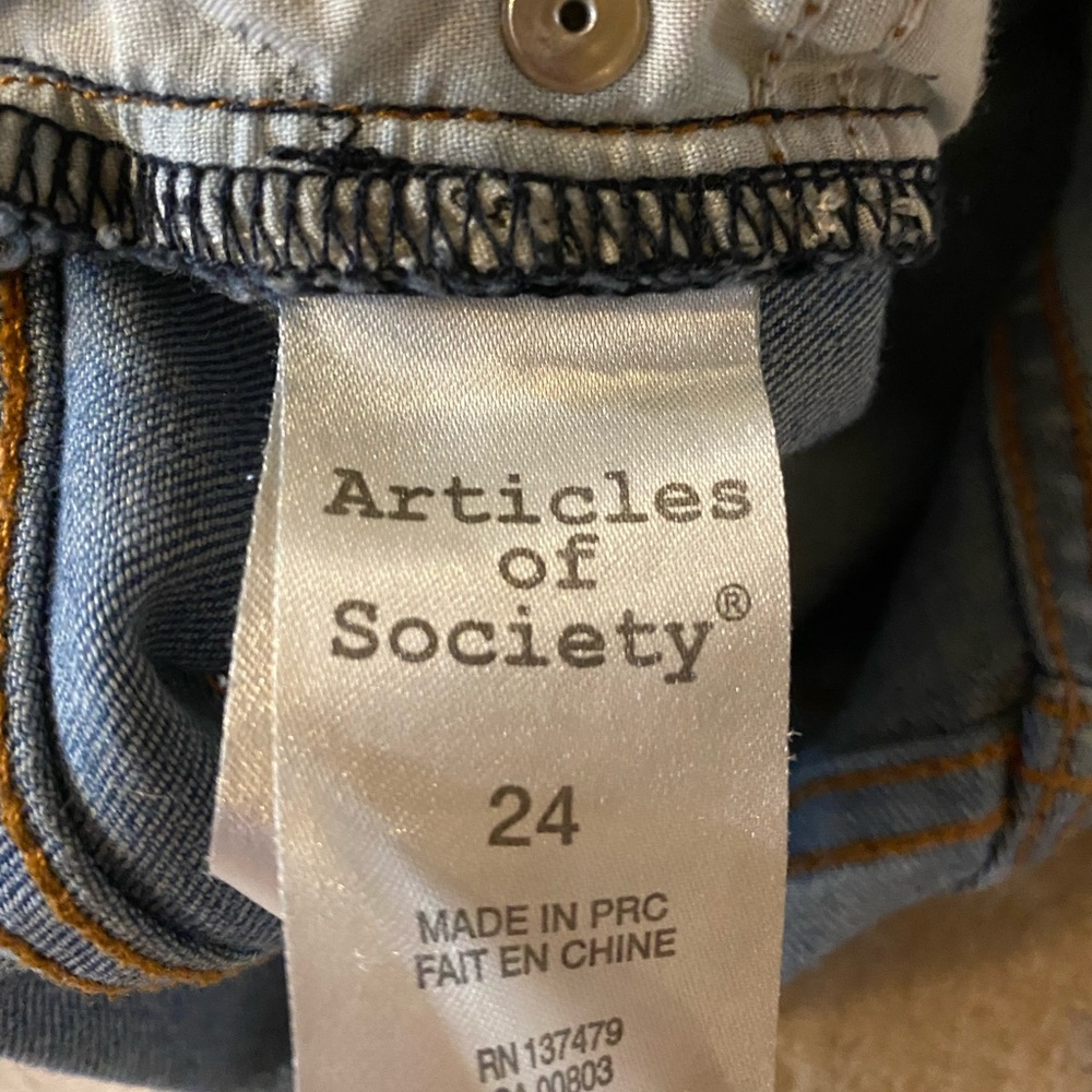Distressed jeans